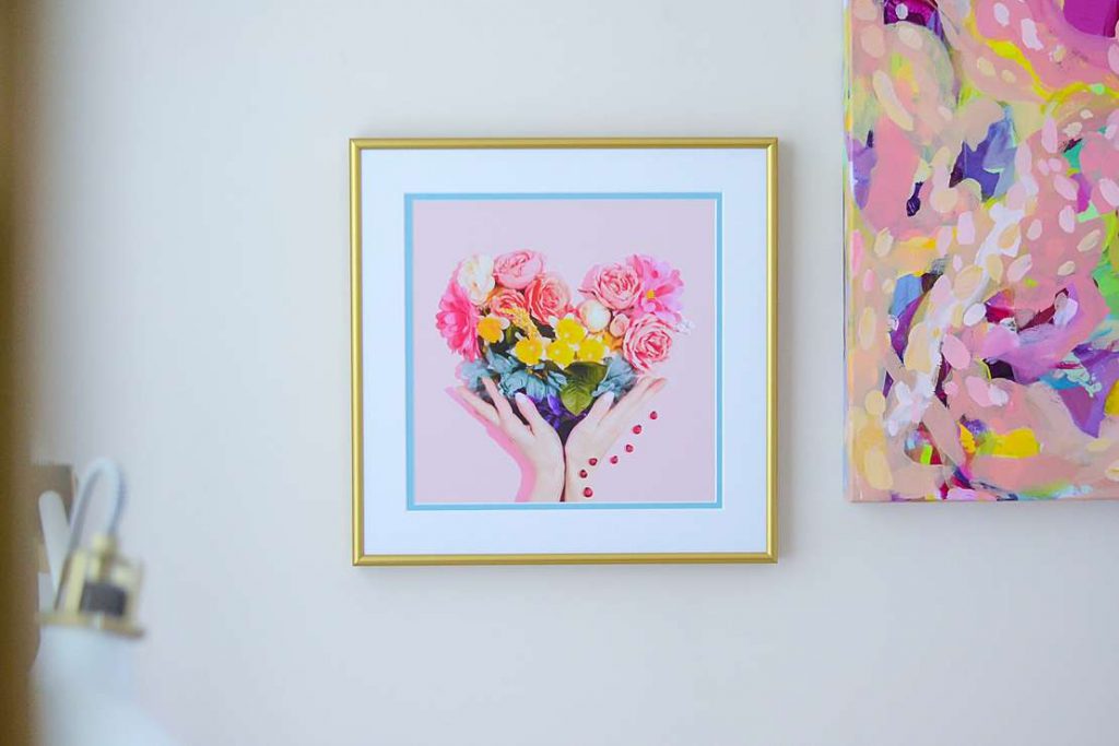 Gold picture frame