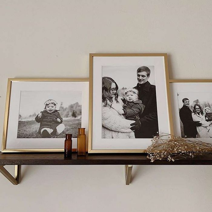 Gold picture frame