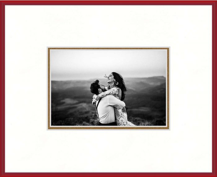 Red picture frame