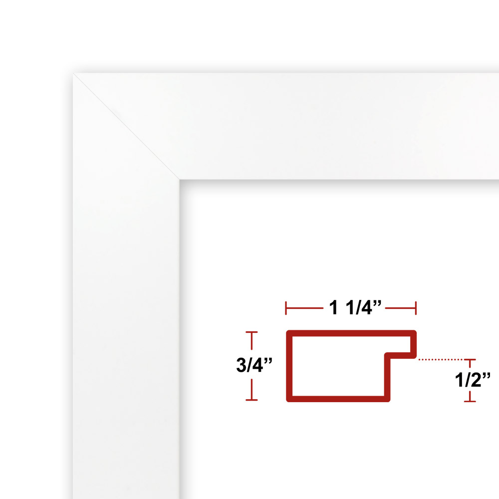 71 White Wood Picture Frame
