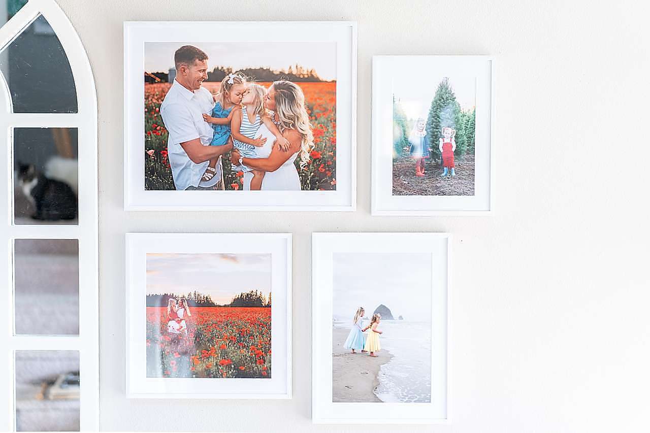 White picture frame gallery