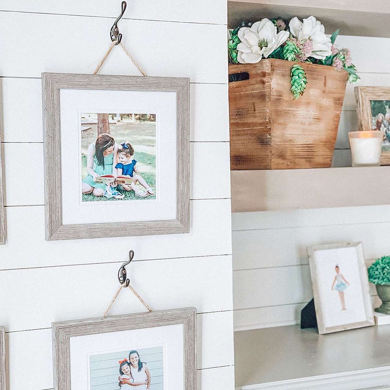 rustic hanging picture frame