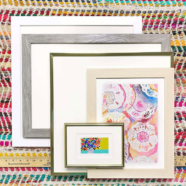 Variety of custom frame options