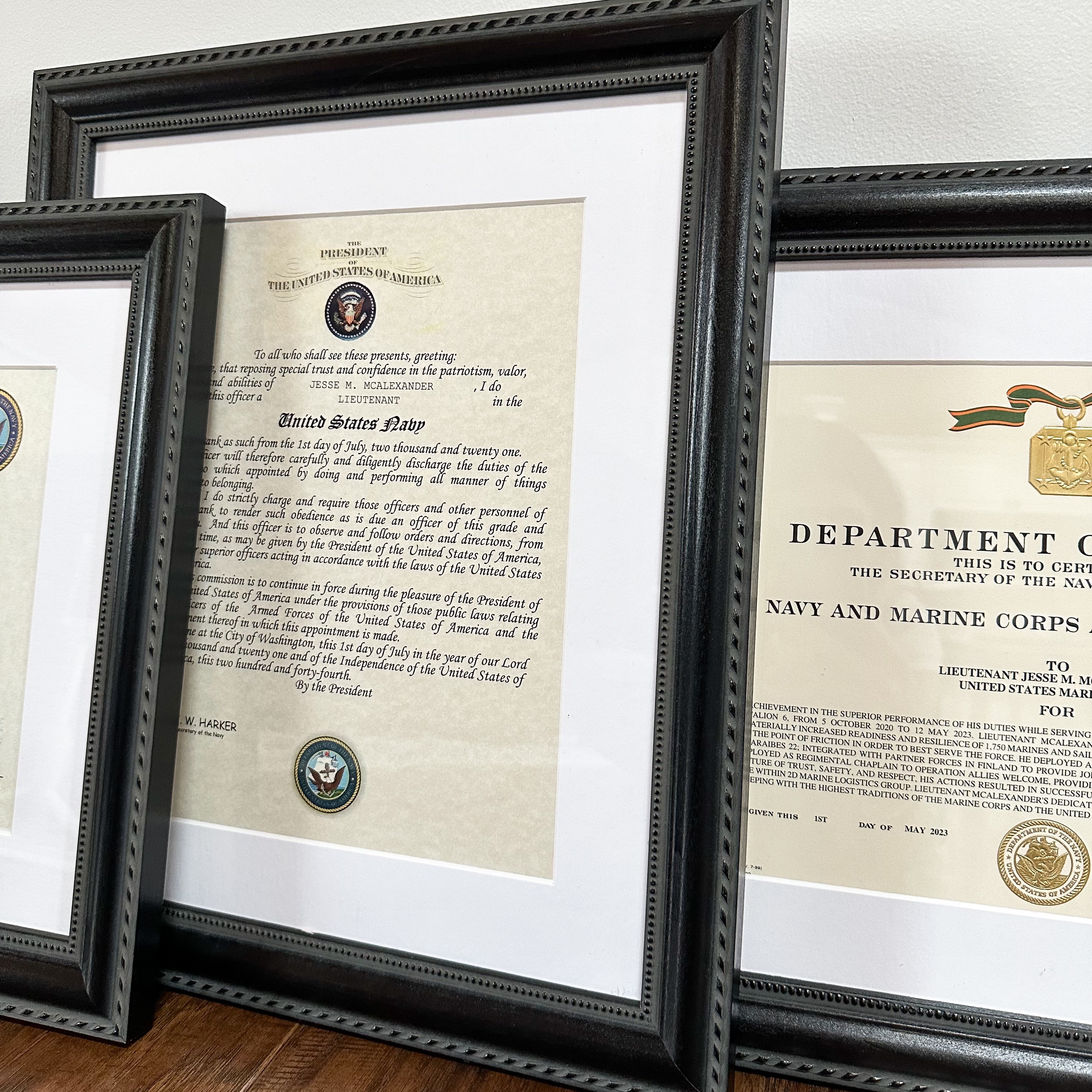 black picture frames for certificates