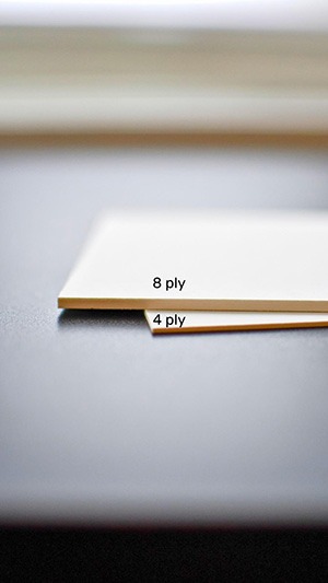 matboards with different plys