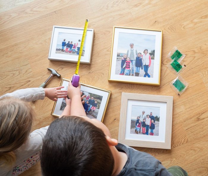 Everything you need to create a picture frame collage