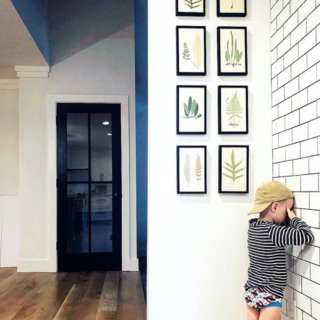 Black frame gallery wall