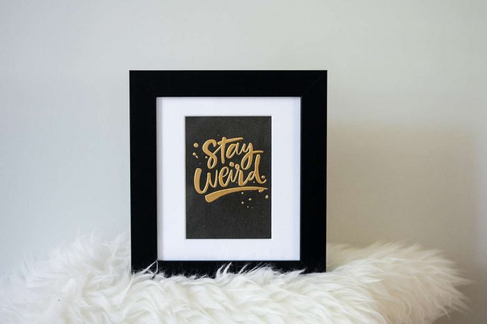 Unique Framing Ideas - Frame a greeting card