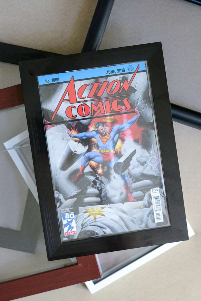 Comic book frame