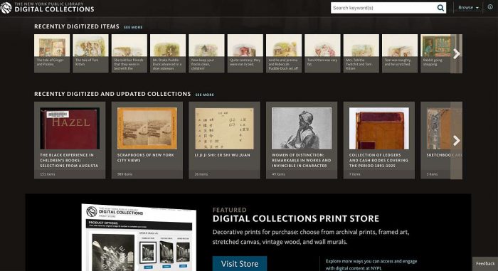 Find art online at NYPL