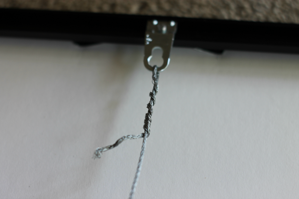 How To Add Hanging Wire To Your Picture Frame