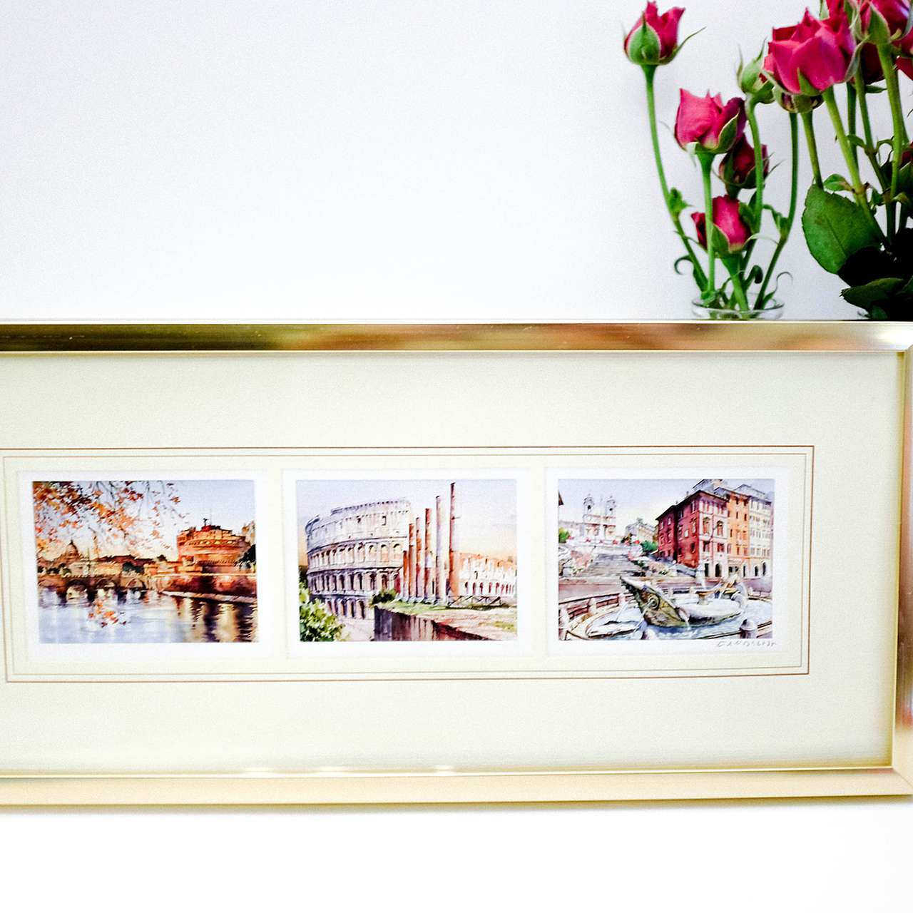 Gold picture frame