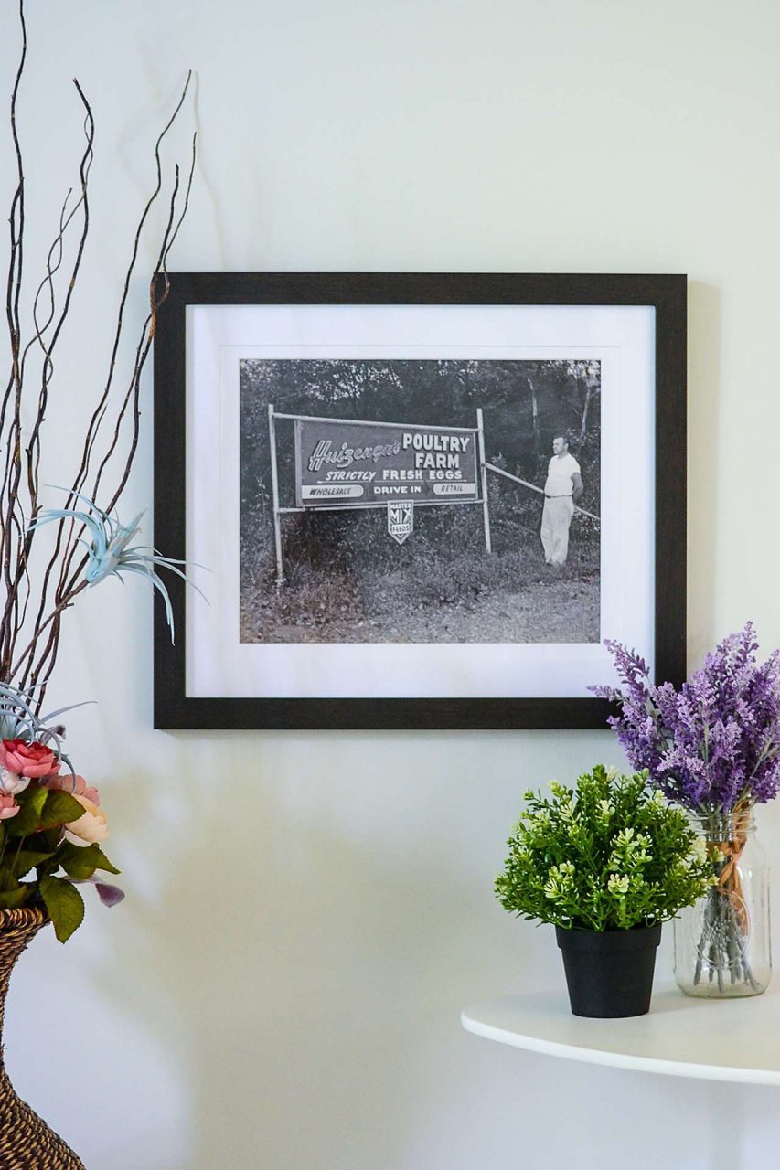 Father's Day Gift Idea - Farm Sign - Black Picture Frame