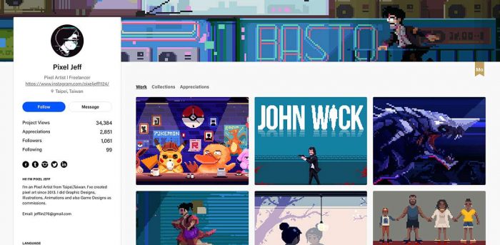 Pixel Jeff Behance