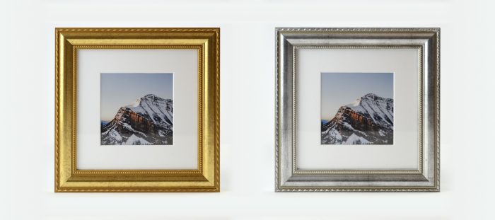 Granby ornate frame gold and silver by Frame It Easy