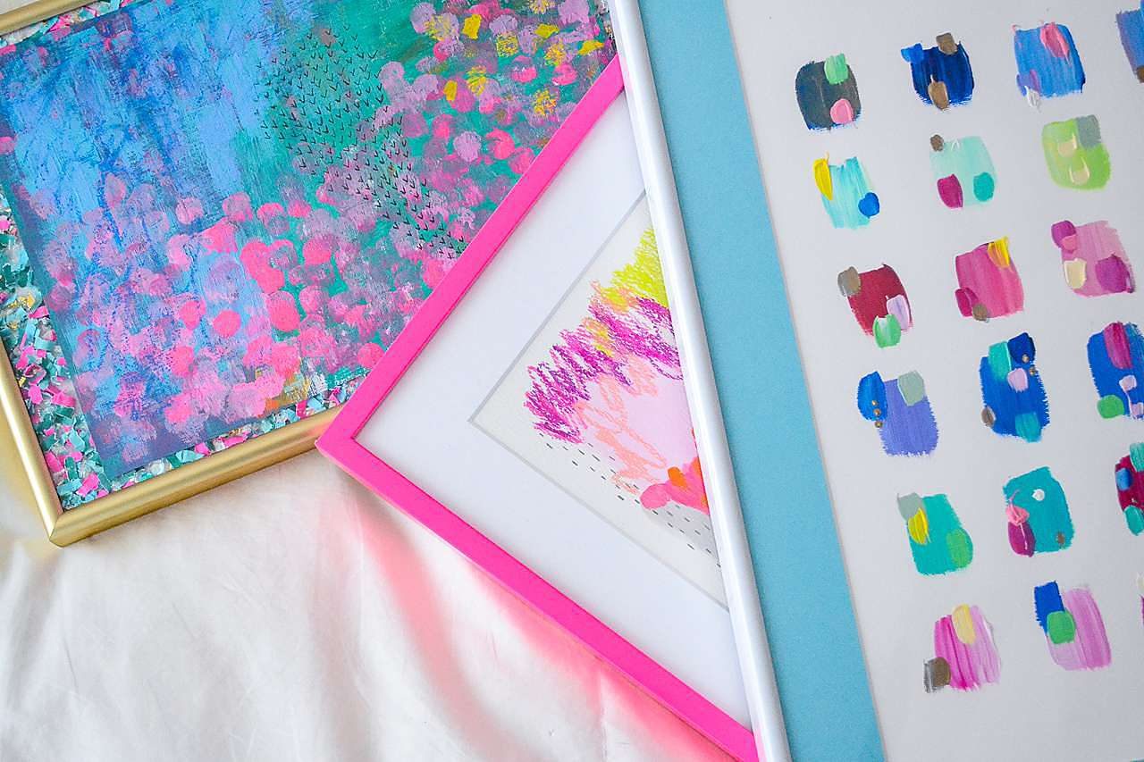 colorful art frames