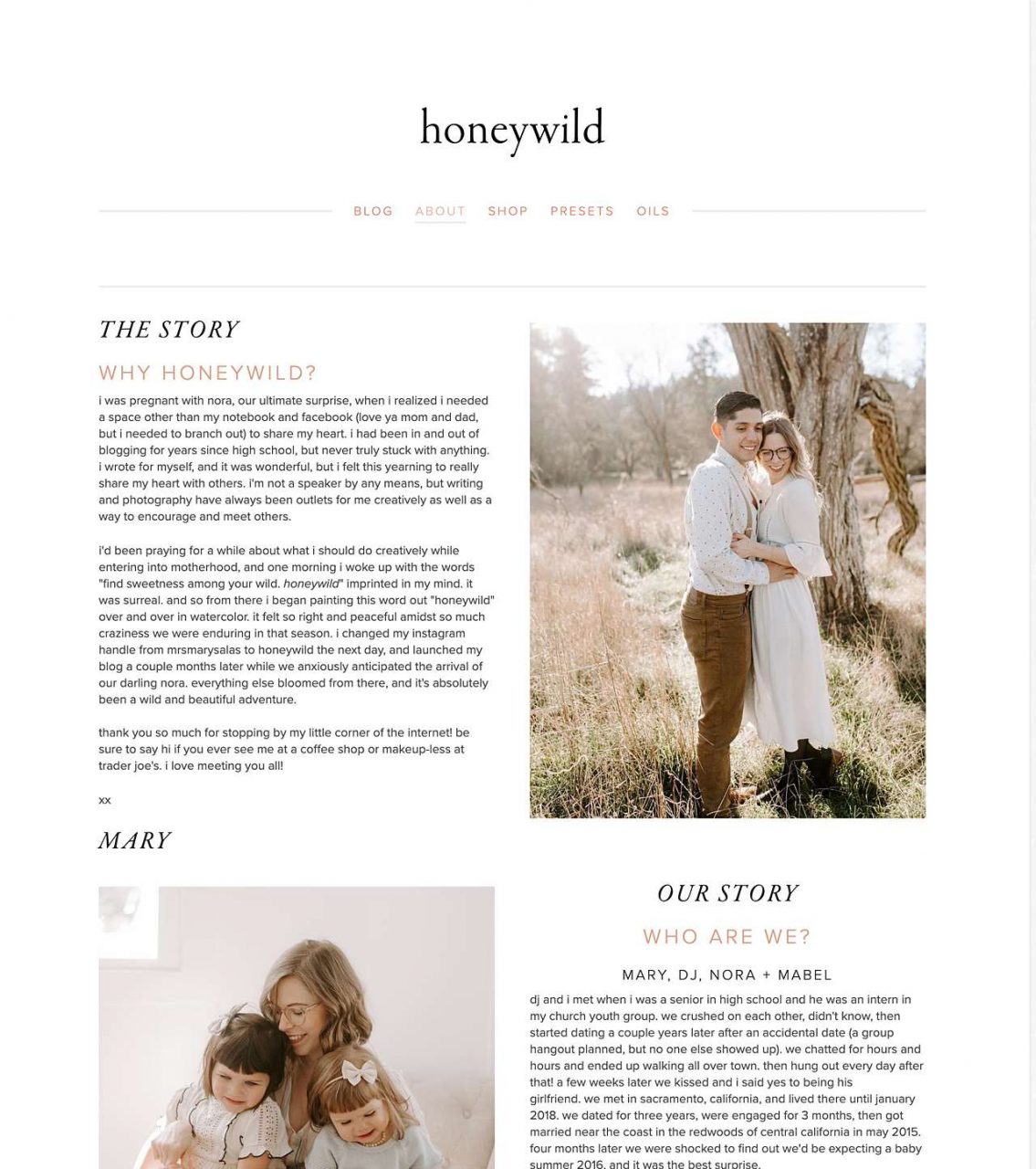 honeywild website