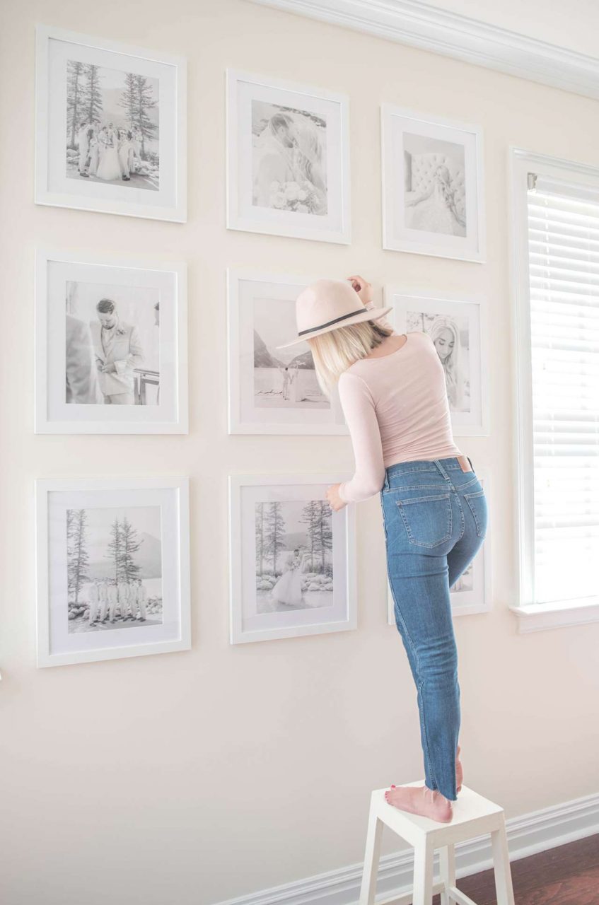 custom framing gallery wall 