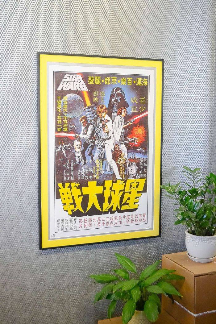 Star Wars poster frame with matting