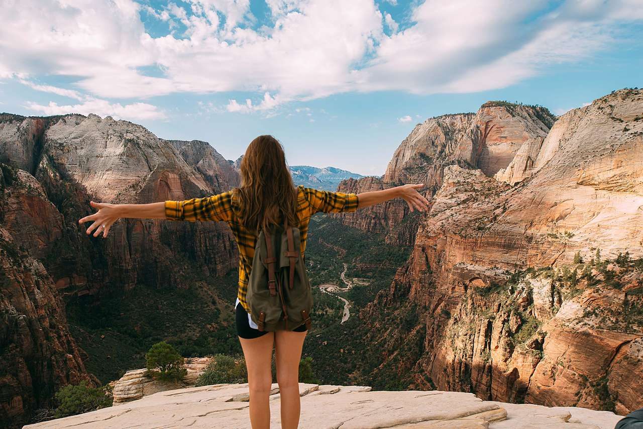 girl hiking