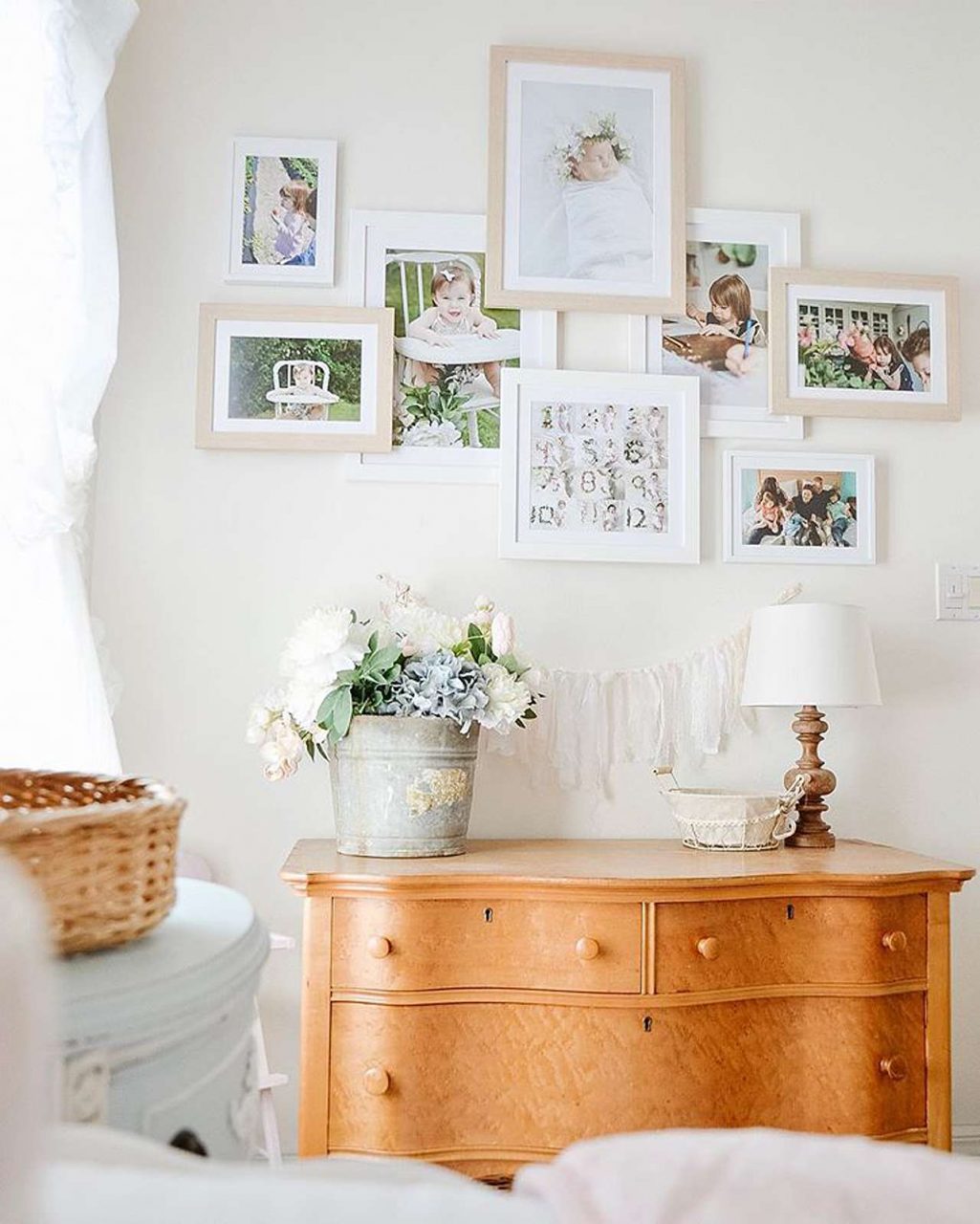 eclectic gallery wall