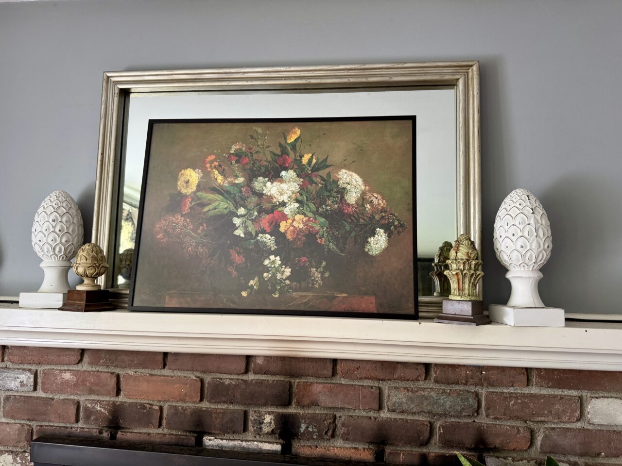 Large Picture Frames: How to Choose the Right Frame for Oversized Art 12 large art on a mantel