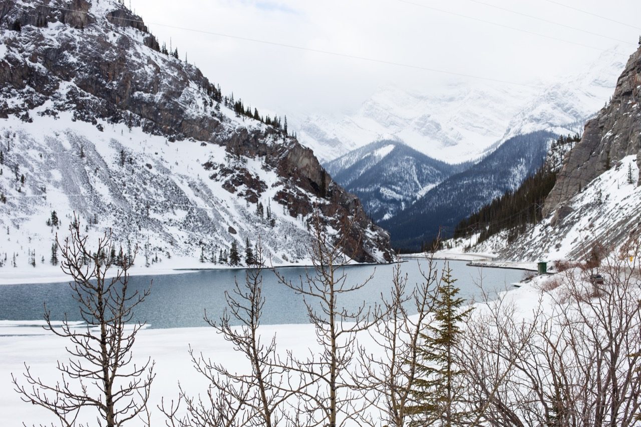 snowy moutains in Canada
