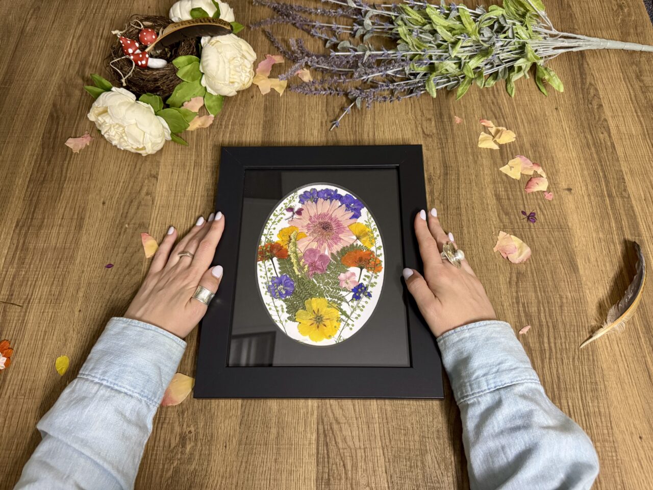 Float Mounting Your Artwork vs Floating Frames: What's The Difference? 6 framed pressed flowers