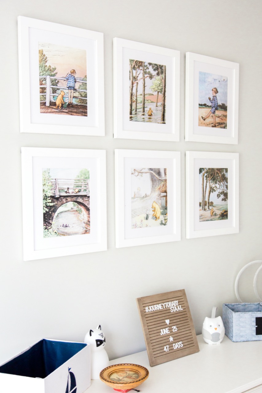 Nursery gallery wall