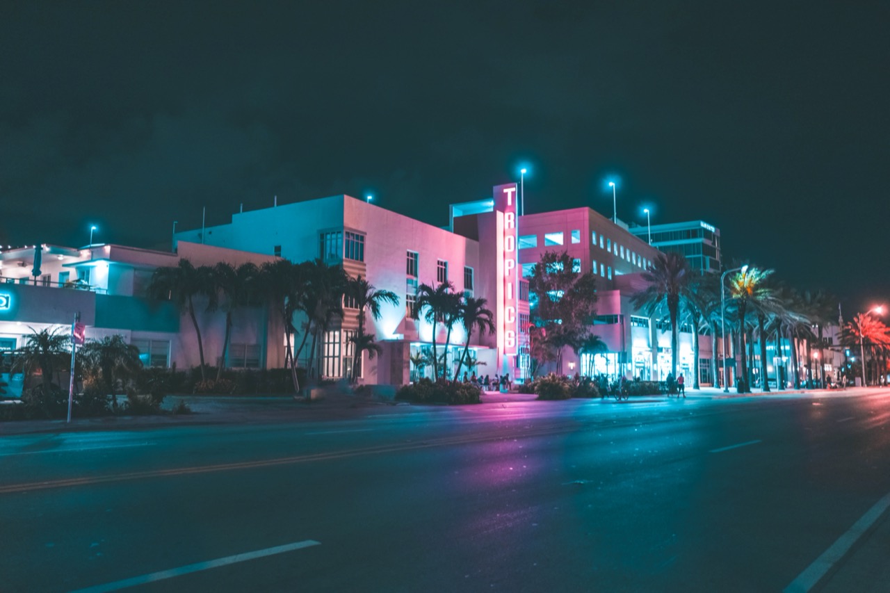 Miami nightlife travel photography