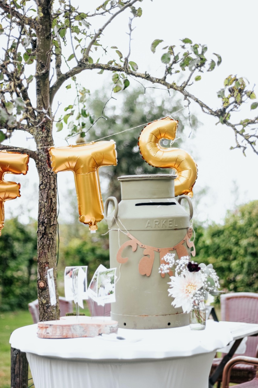 Gift table at wedding