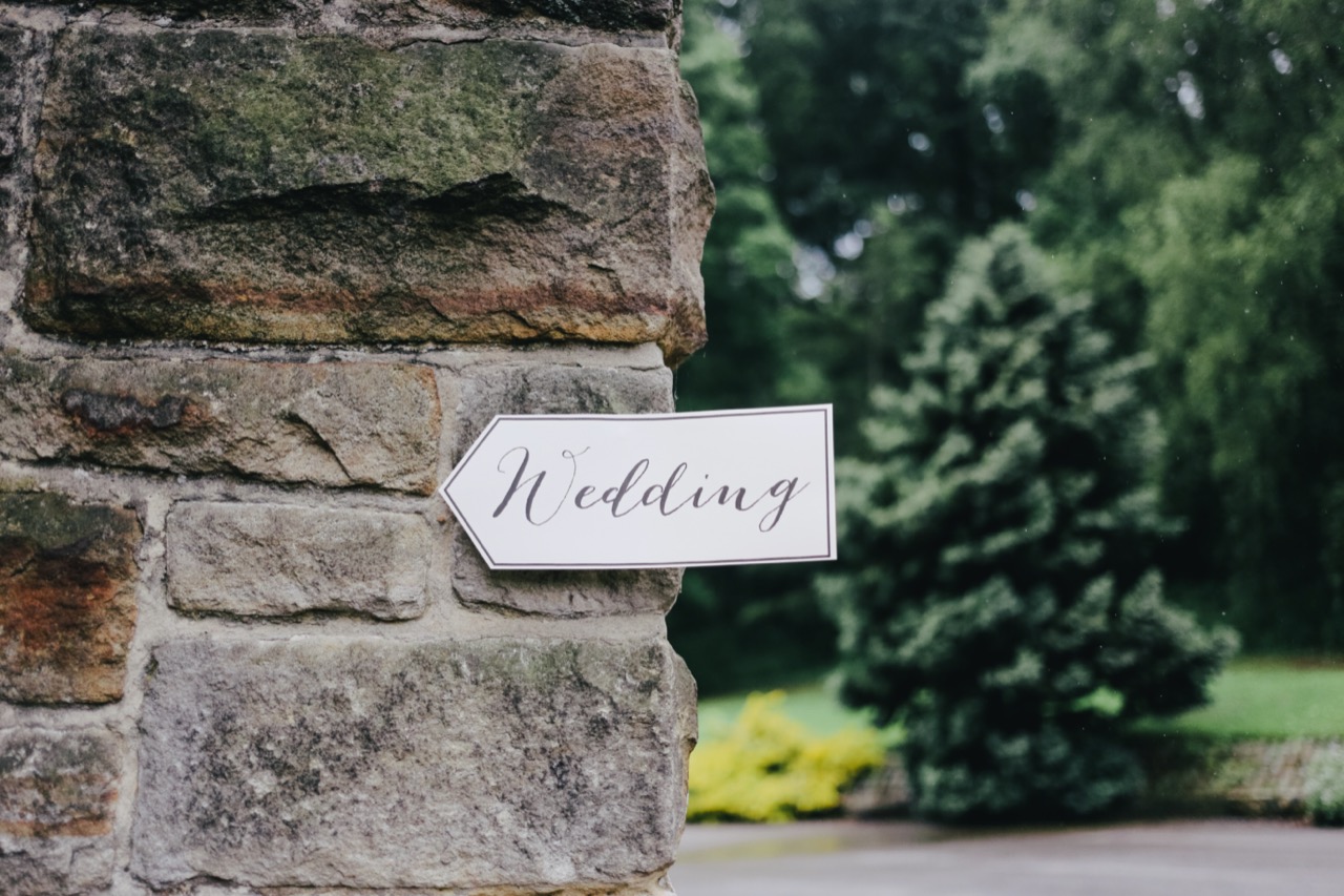 Wedding sign 
