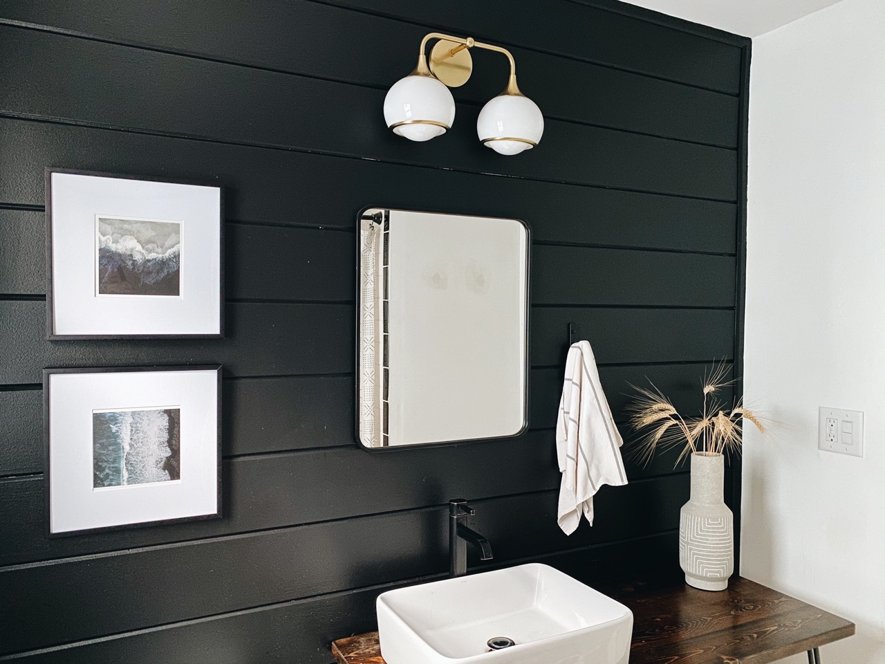 frames in bathroom