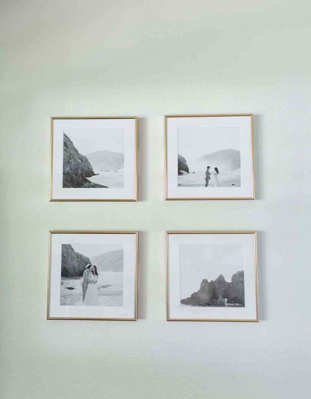 Framed wedding photos 