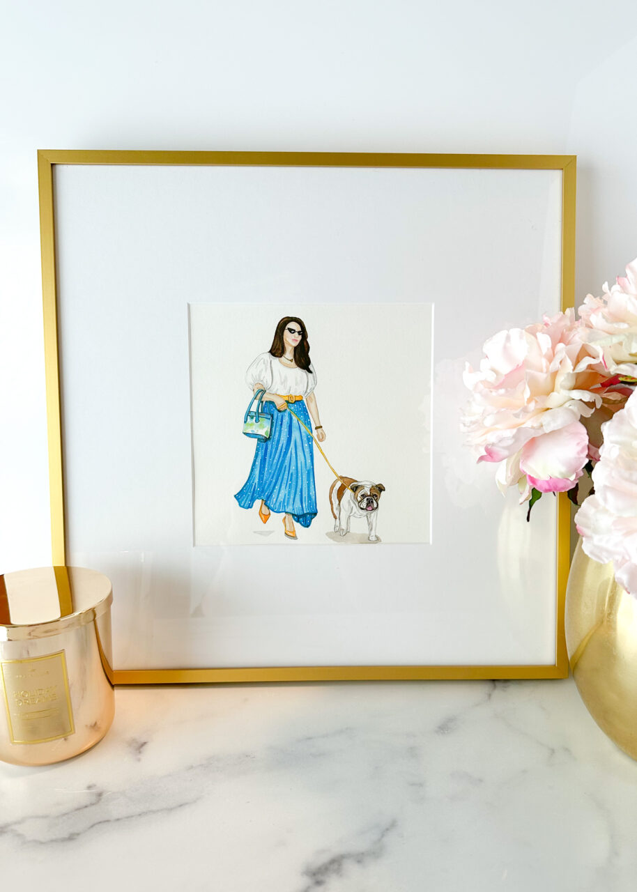 Framing Fashion Illustrations: How to Highlight Style, Detail, and Design 9 custom framed fashion illustration