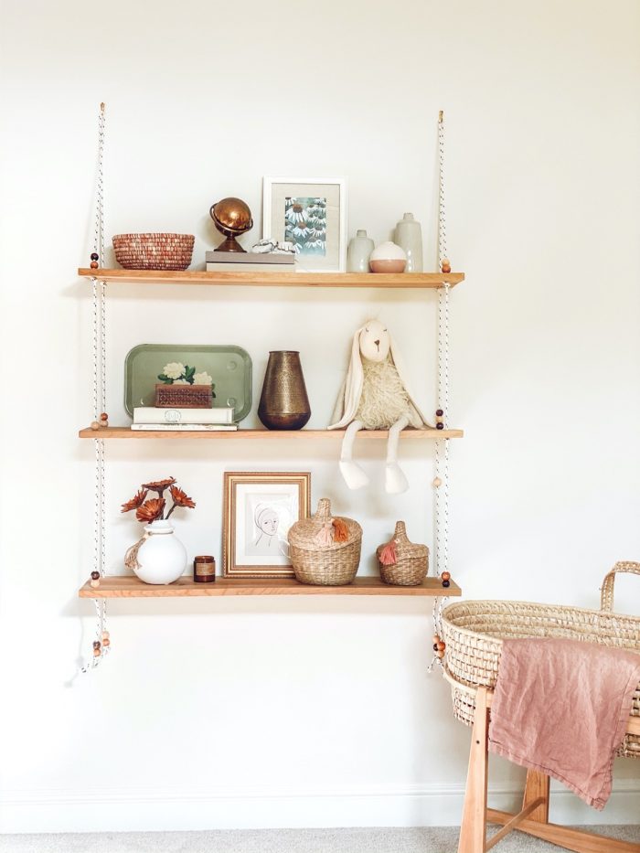 The Ultimate Renter Decor Guide: Damage Free Hanging - hanging shelving can store keys in your entryway