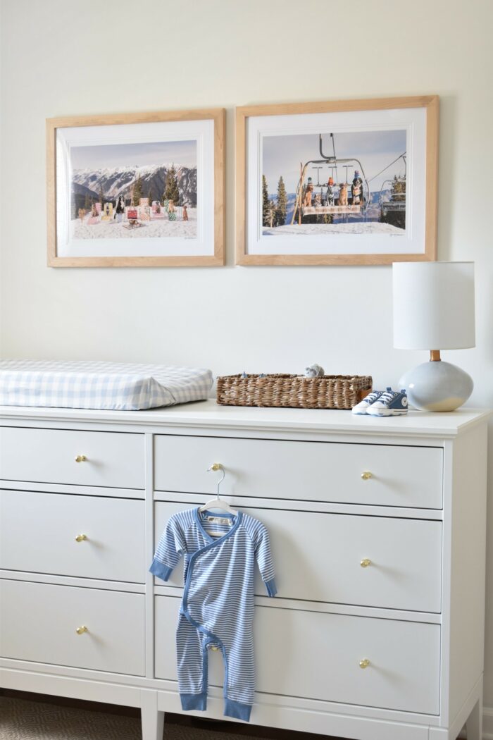 Tips For Decorating Your Nursery: a close up of a baby's dresser