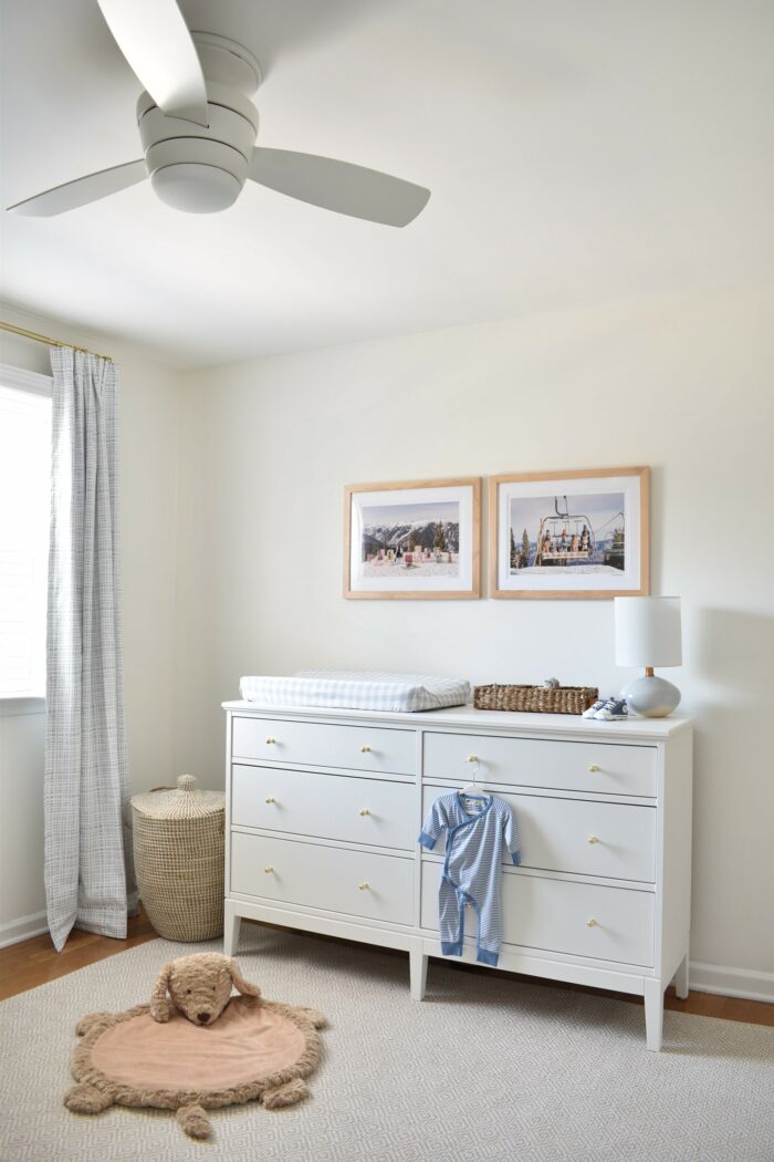 Tips For Decorating Your Nursery: a nursery with ample storage