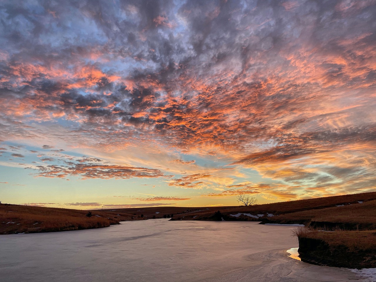 sunset in Nebraska