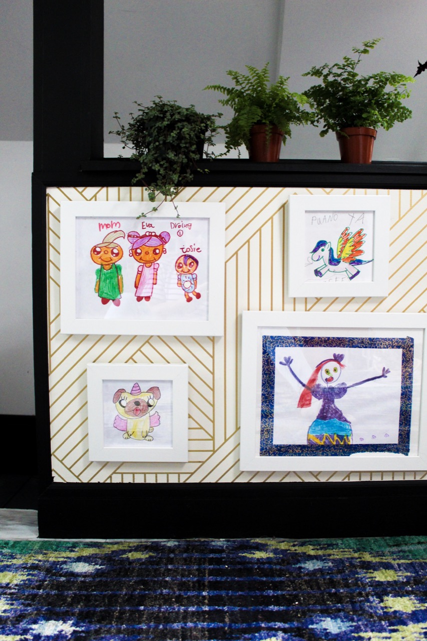 Framed kids art 