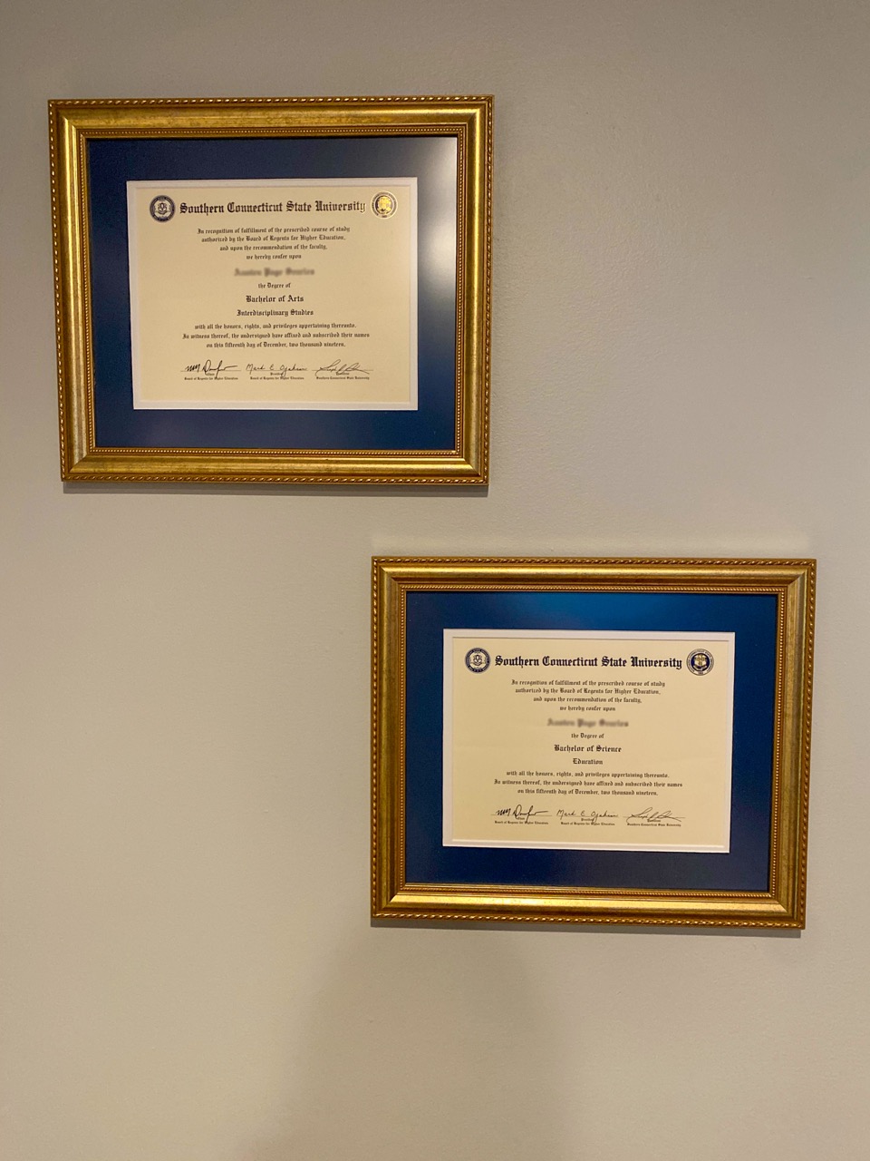 College diplomas