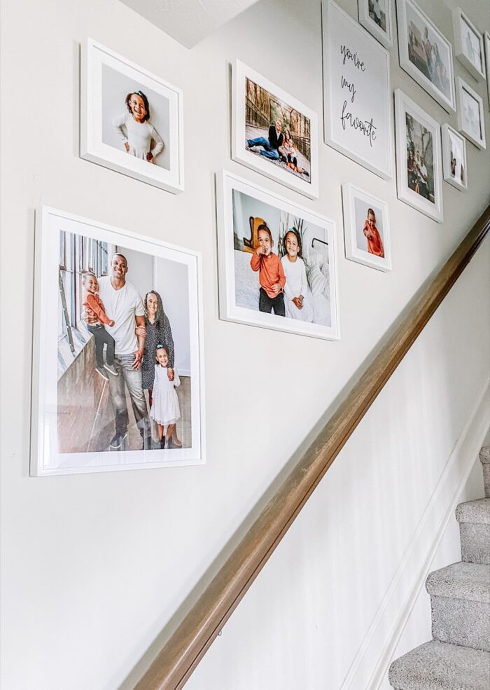 staircase gallery wall 