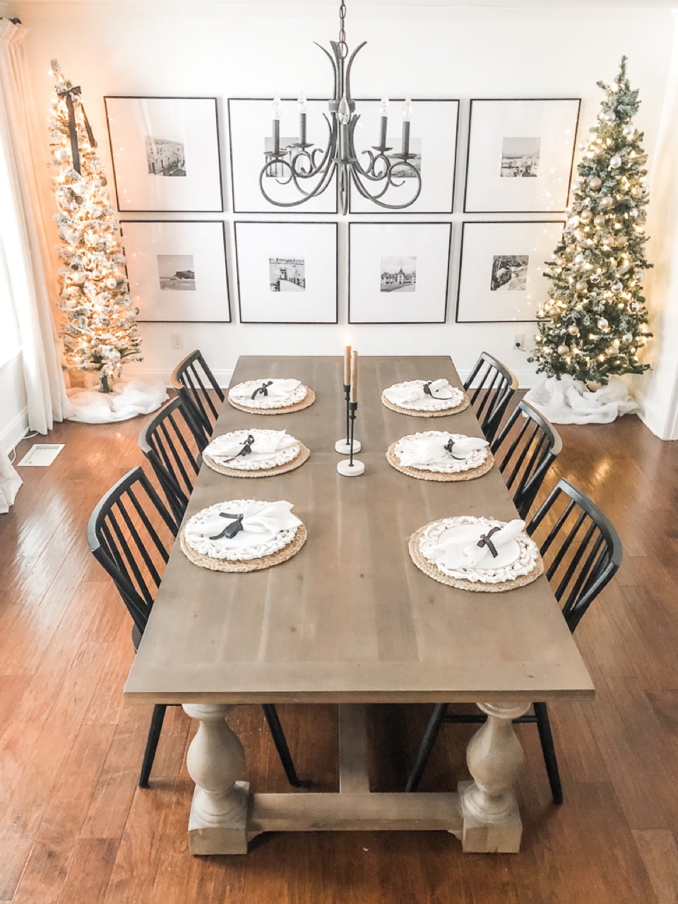 dining room gallery wall