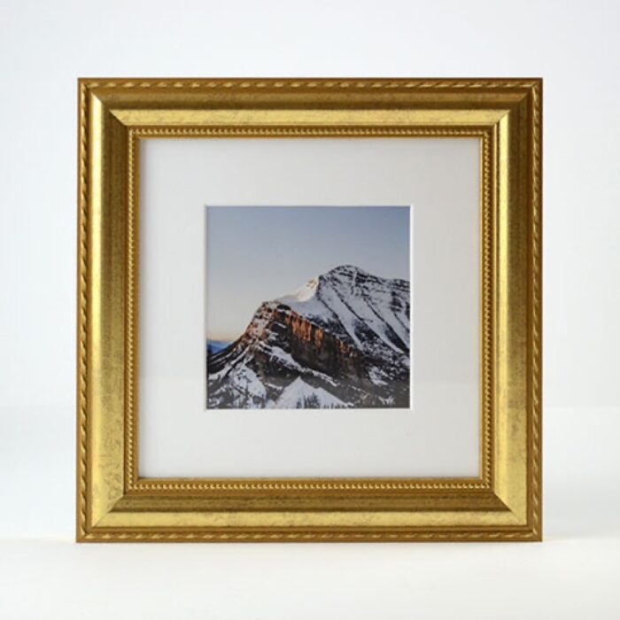 Our Granby frame in gold.