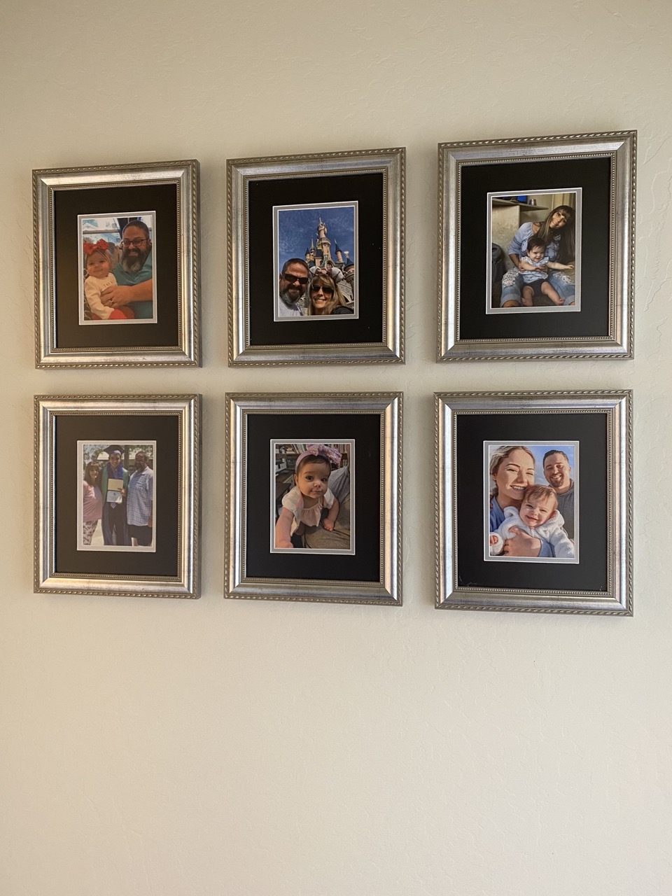 Family photos gallery wall