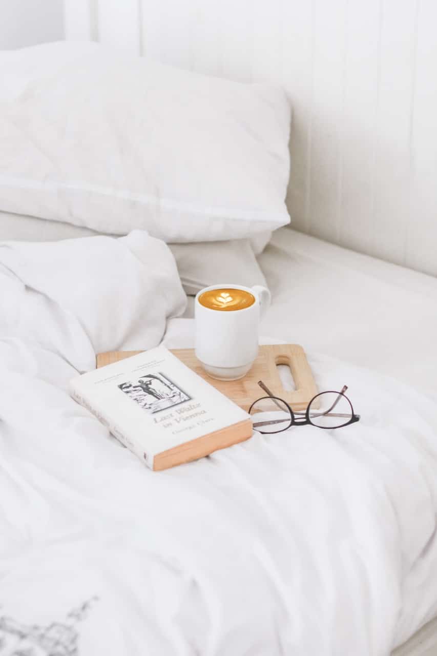 book and coffee