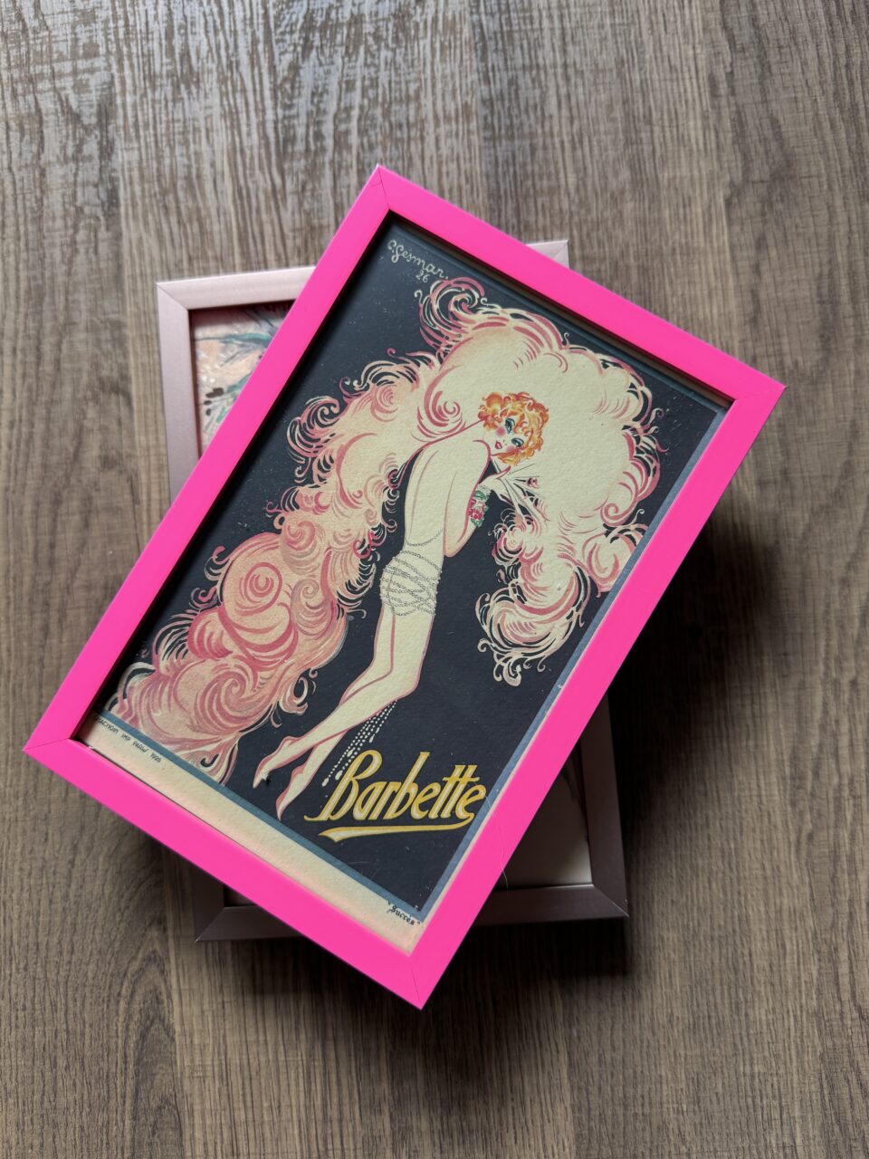 pink metal picture frames