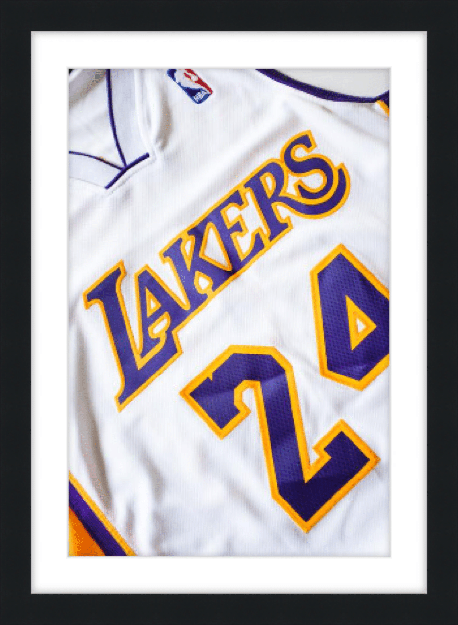 framed sports jersey