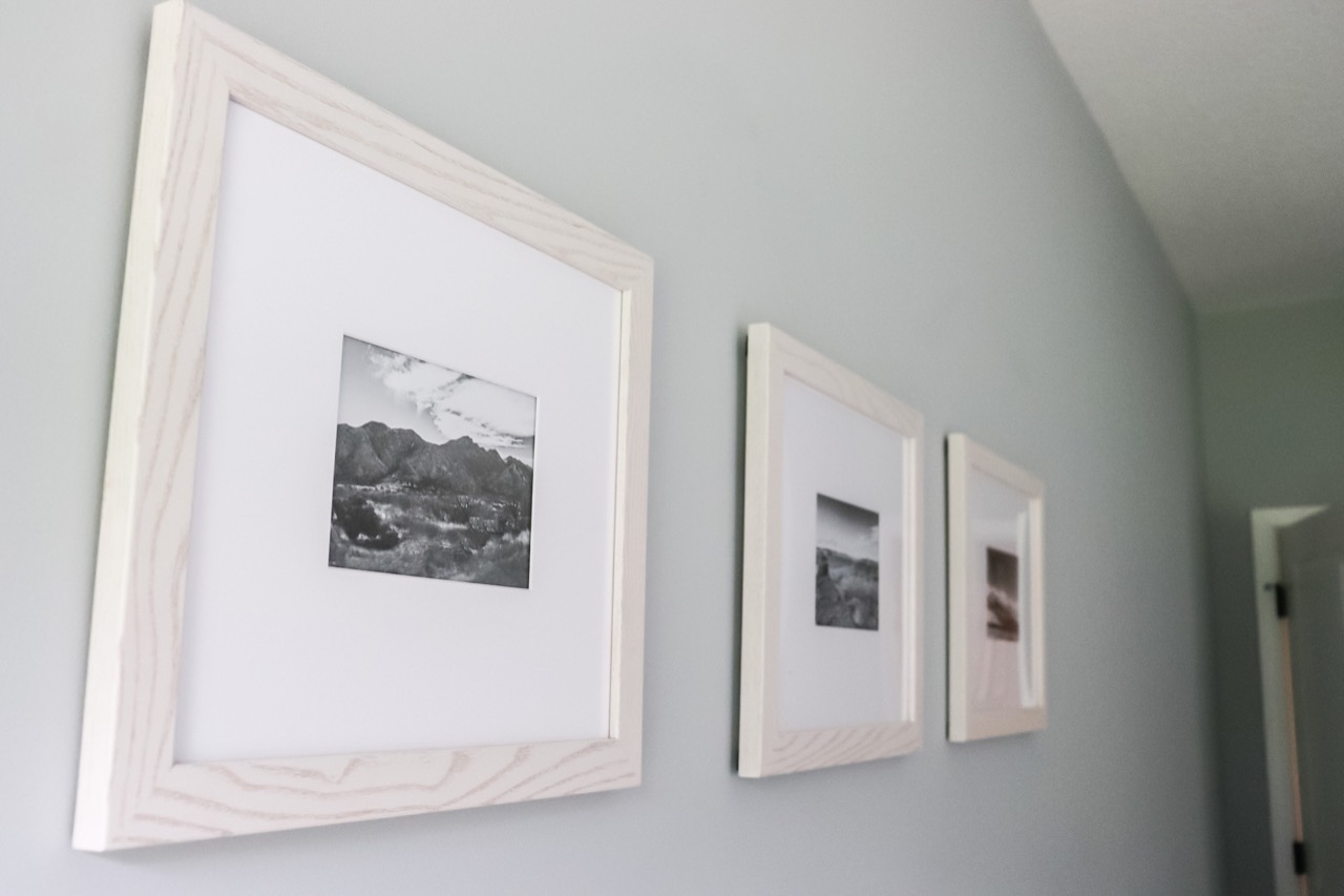 Whitewash picture frames 