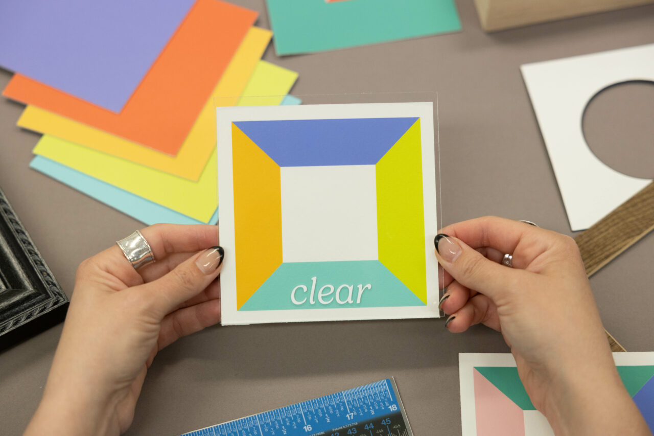Clear vs. Conservation Clear vs. Non-Glare — A Guide To Our Acrylic Frame Covers 2 clear acyllic cover for custom framing